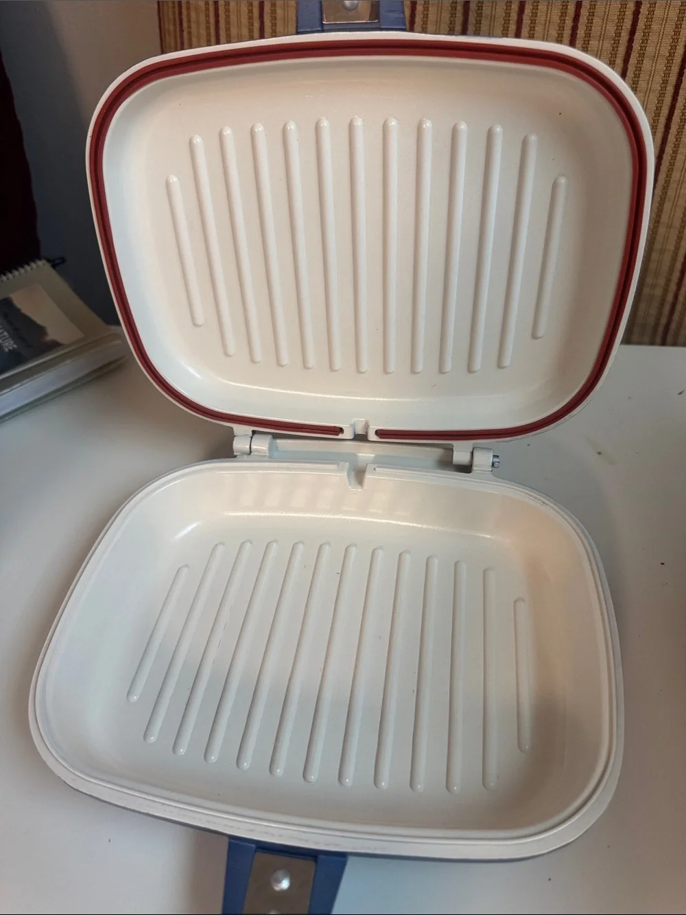 Double-Sided Grill Pan - Blue